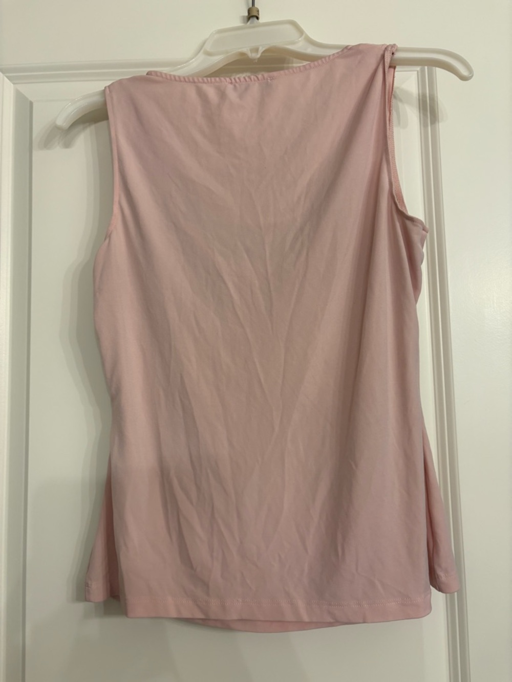 Calvin Klein Women’s Light Pink Draped Cowl Neck Tank - Picture 2 of 7